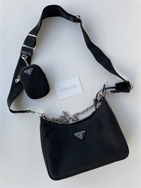 nylon prada cross body|prada nylon shoulder bag price.